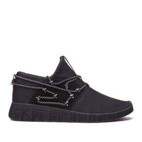 Supra MALLI Lave Sneakers Dame Svart/Svart | NO-37633